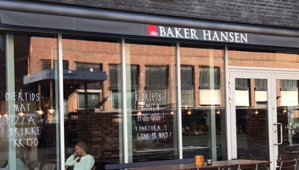 Baker Hansen på Strømsø i Drammen holder i år stengt på nasjonaldagen. Illustrajonsfoto.
