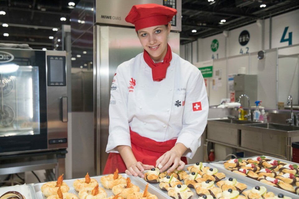 Ramona Bolliger ble en av tre gullvinnere i bakerklassen under Worldskills 2017.