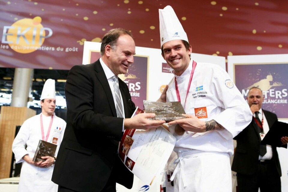 Svenske Håkan Johansson vant klassen for wienerbakst i Masters de la Boulangerie 2014. Svenske Håkan Johansson vant klassen for wienerbakst i Masters de la Boulangerie 2014.