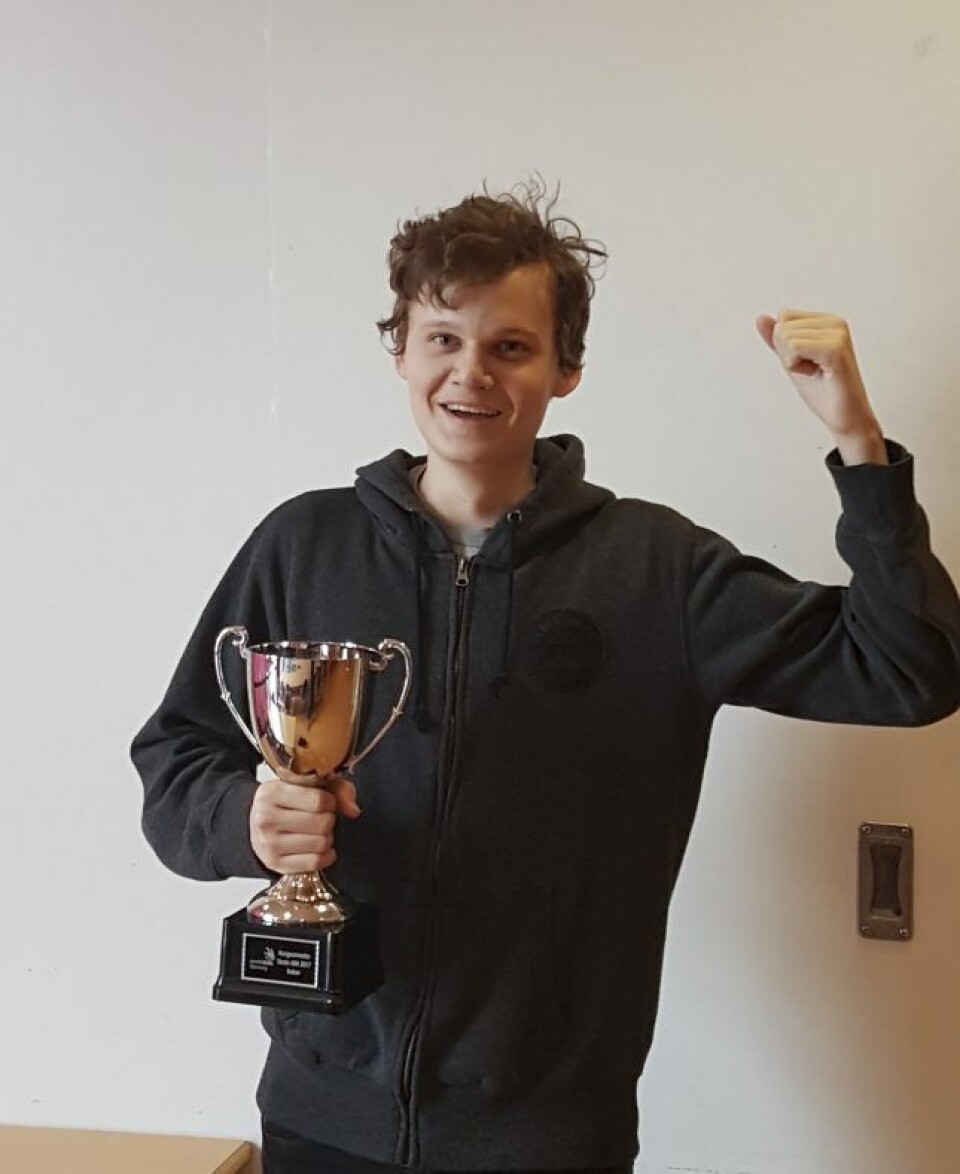 Michael Myrheim Mikalsen vant bakekonkurransen i skole-NM Michael Myrheim Mikalsen vant bakekonkurransen i skole-NM