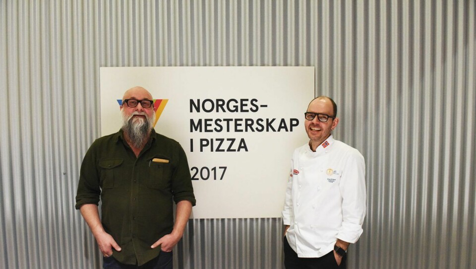 Eirik Sevaldsen og André Løvaas kunne glede seg over et høyere nivå i årets pizza-NM der bunnen avgjorde.