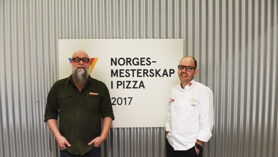 Eirik Sevaldsen og André Løvaas kunne glede seg over et høyere nivå i årets pizza-NM der bunnen avgjorde.