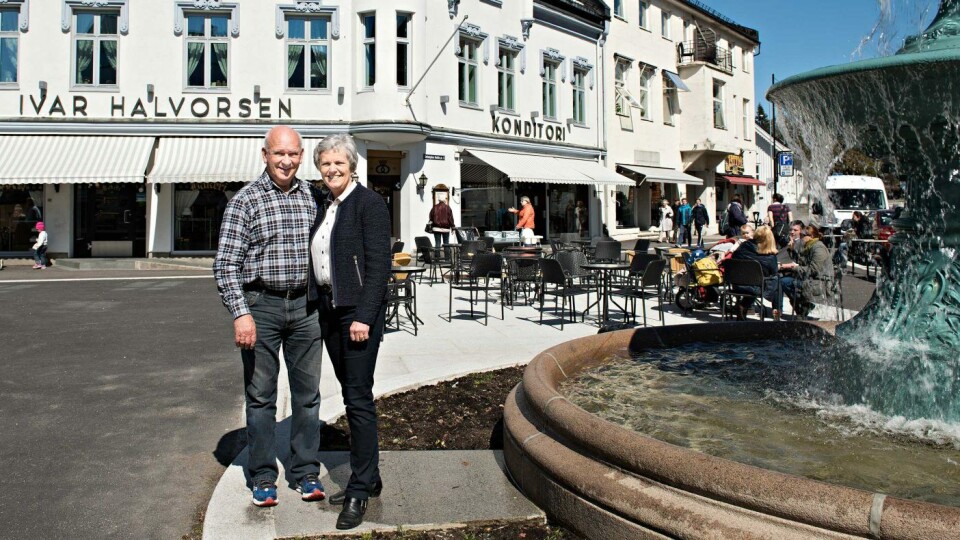 Innehaverne av Halvorsens Bakeri og Konditori i Sandefjord, Hans Martin og Bente, gleder seg til sommersesongen er i gang.