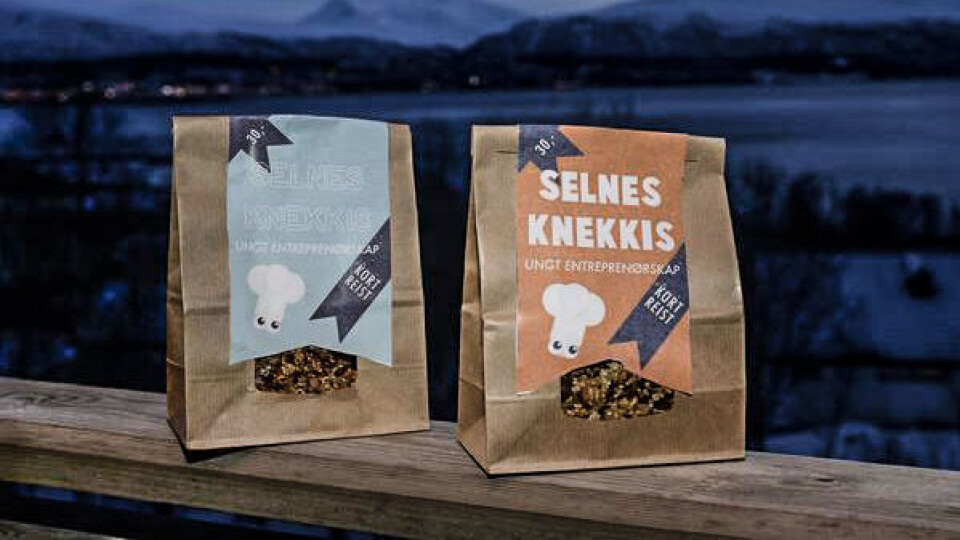 Elevbedrift solgte knekkebrødoppskrift selnes-knekkis