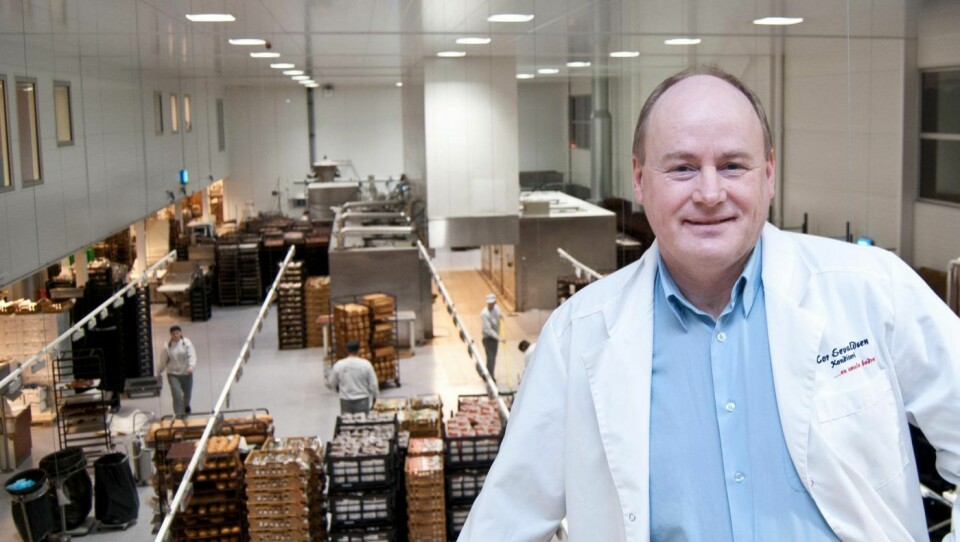Bakeriet i Kristiansund vil ha betydelig ledig kapasitet fra nyttår. Tor Jan Sevaldsen håper å fylle opp kapasiteten etter hvert.