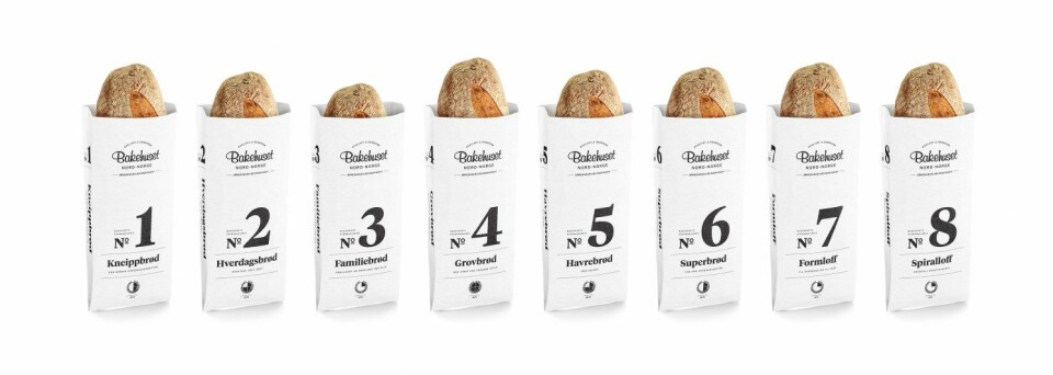 Ny emballasje med tall og tydelig avsender