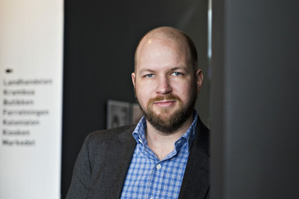 Georg Husebæk, ny adm. direktør i Din baker. Georg Husebæk, ny adm. direktør i Din baker.