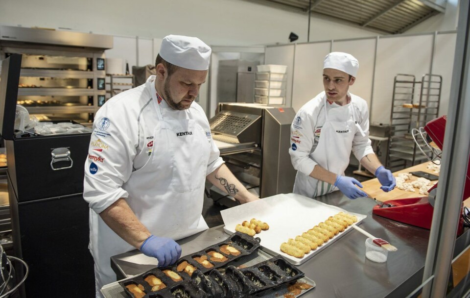 Ivar Bakke og Nikolai Meling er i gang med konkurransen iba UIBC bakers cup 2018.