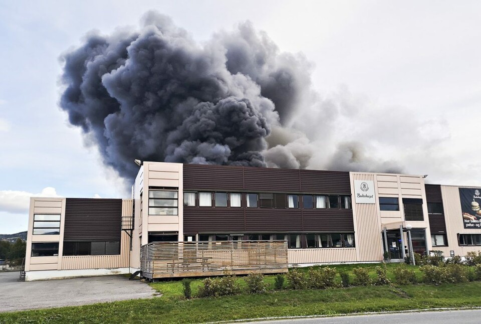 Ni ansatte var på jobb da brannen oppstod. Alle kom seg uskadd ut av lokalene. Ni ansatte var på jobb da brannen oppstod. Alle kom seg uskadd ut av lokalene.