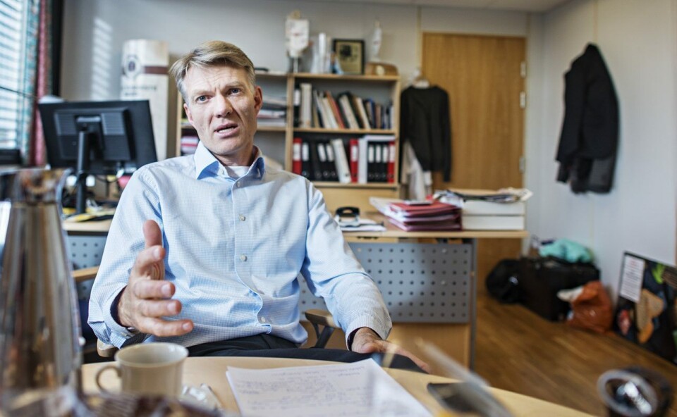 Øystein Halvorsen i Bakehuset vet ennå ikke hvor omfattende skadene er etter brannen søndag.