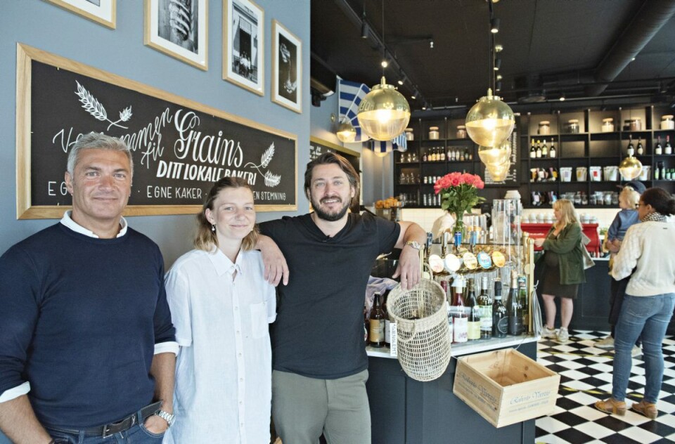 Eierne av Grains, f.v: Fredreric Aguerre, Mathilde Hynne og Dan Alexander Nypan.