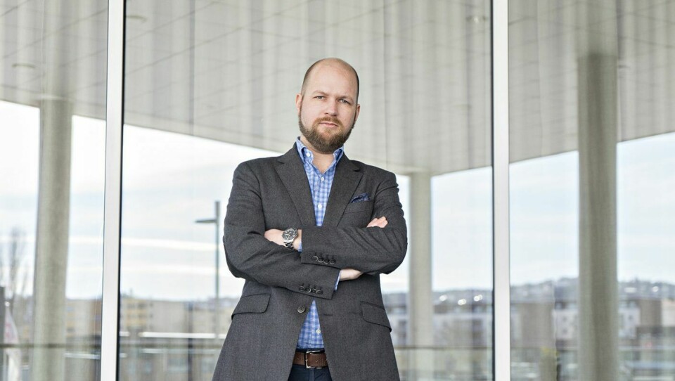 Georg Husebæk, ny adm. direktør i Din baker. Georg Husebæk, ny adm. direktør i Din baker.