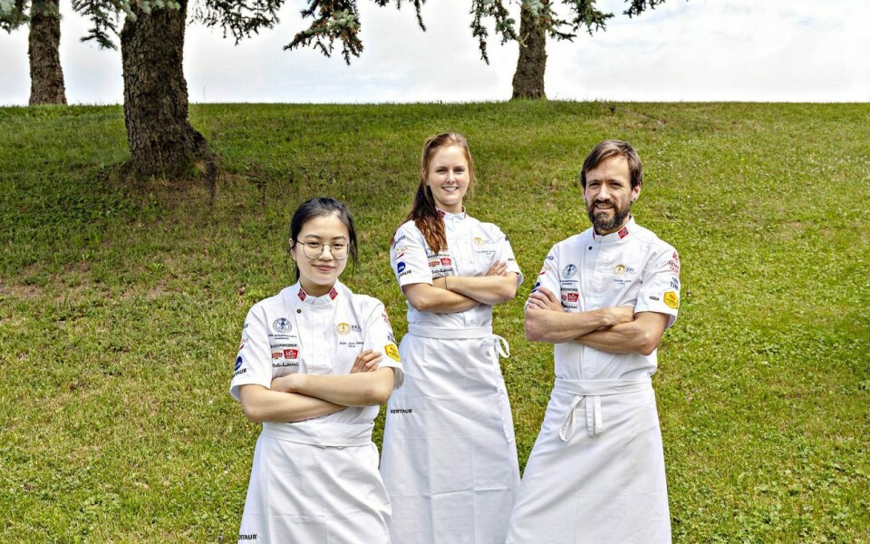 Norges VM-håp: Xiao Juan Peng, Trude Beate Brendehaug og Fredrik Lønne.