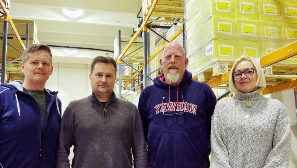 De tidligere ansatte hos Sigurd Ecklund er på plass hos Bako. Fra venstre Morten Nilsgård, Widar Andre Kjenner, Ronny Gudmundsen og Ellen Christiansen.