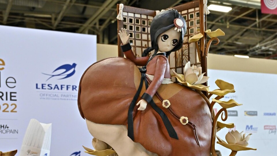 Detalj fra Sør-Koreas showpiece i Coupe du Monde de la Boulangerie 2022.