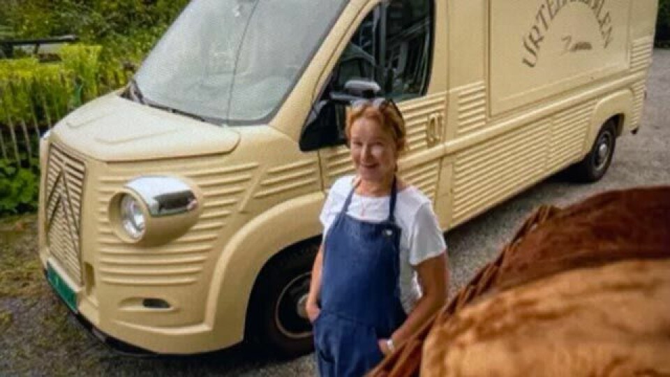 FOODTRUCK: Kirsti Johanne Bach har nå to foodtrucks der det selges ferske bakervarer fra Urtebakeriet hennes.