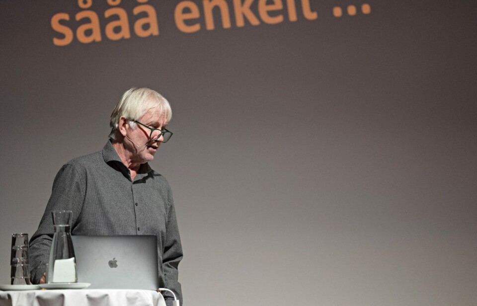 Arne Krokan fra NTNU snakket om de store endringene som er foran oss med digitalisering og kunstig intelligens. Arne Krokan fra NTNU snakket om de store endringene som er foran oss med digitalisering og kunstig intelligens.