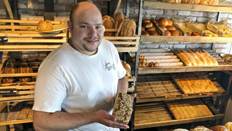 Thomas Venditti hos Håndverksbakeriet i Vestby har utviklet et godt hevet, smakfullt og populært havrebrød med 50 % havre