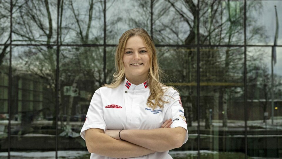 Rikke Sandanger Rosnes (25) er utdannet konditor og jobber i Stavanger Conditori. I tillegg er hun utøver på Konditorlandslaget.