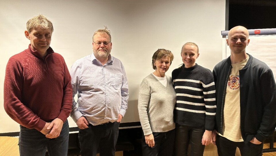 Det var godt oppmøte fra bakerier på Nordmøre og i Romsdal. Fra venstre Arne Johansen fra Johansen Bakeri på Sunndalsøra, Frank Harsvik fra Bud Bakeri og Konditori og trekløveret fra Tor Sevaldsen Bakeri bestående Wenche Sevaldsen, Silje Sund og Fredrik Sevaldsen.