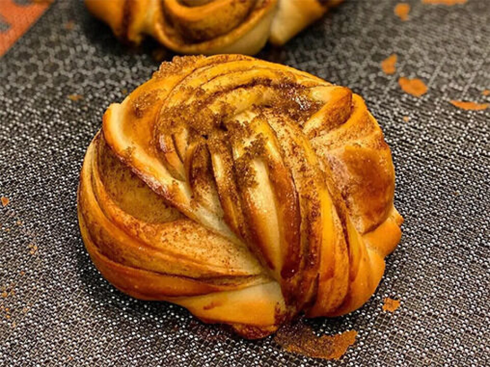 Slik ser Mendel’s kanelbolle ut.