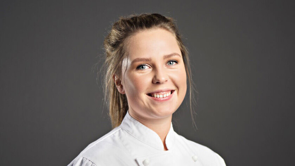 Thea Thoren som jobber som konditorlærling hos Vaaghals deltar i helga i Norges største lærlingkonkurranse, Oslo/Akershus-cup.