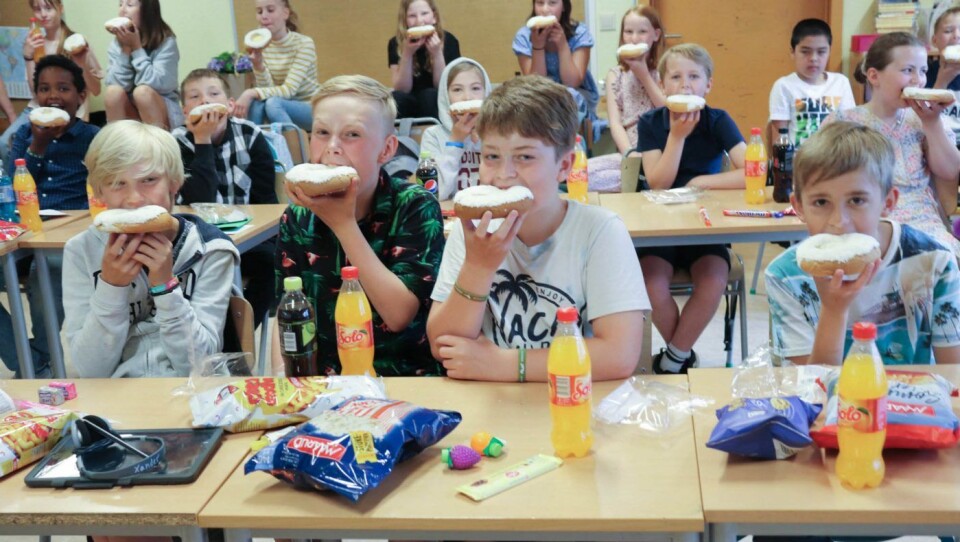 Skolebrødets dag: Etter et flittig år på skolen er det lov å kose seg.