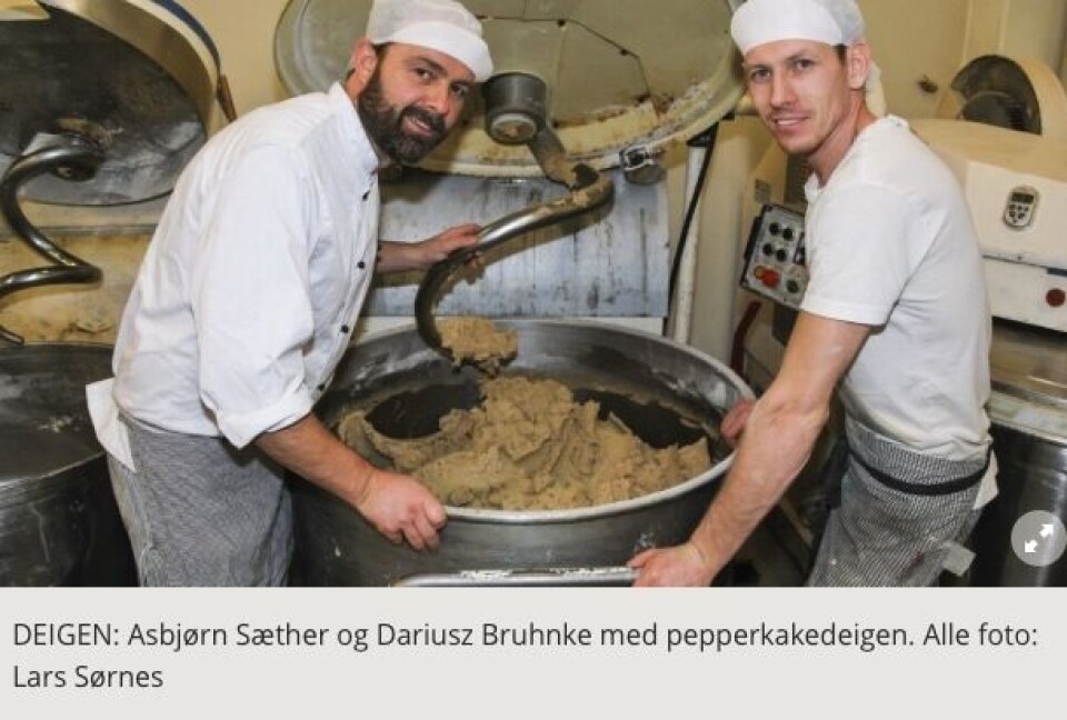 Skjermbilde fra Stjørdalens Blad - Asbjørn Sæther og Dariusz Bruhnke