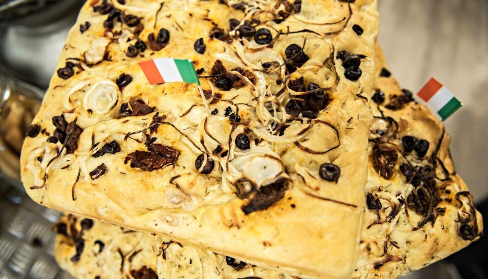 Håndbakt focaccia. Håndbakt focaccia.