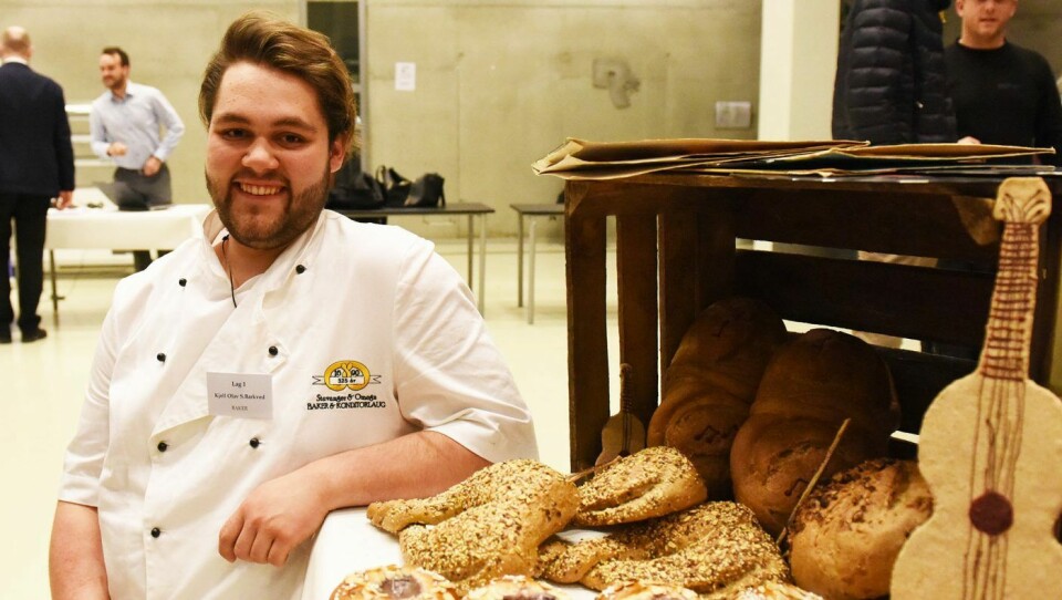 Kjell Olav Skeisvoll Barkved fra Jørpeland og Ryfylke bakeri & konditori vant ung baker i Rogalandsmesterskapet 2018.