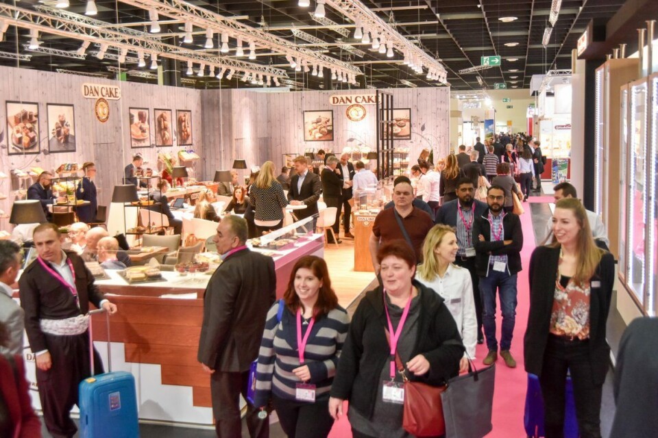 ISM 2018 hadde rundt 37 500 besøkende og 1656 utstillere. Her fra standen til Dancake. ISM 2018 hadde rundt 37 500 besøkende og 1656 utstillere. Her fra standen til Dancake.