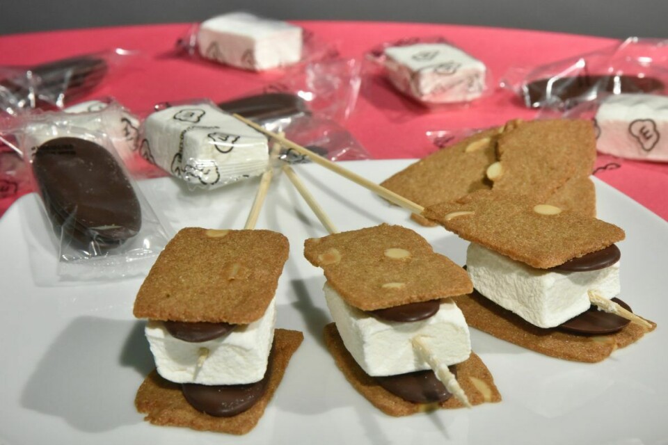 En av DIY-nyhetene var dette settet bestående av kjeks, marshmallows og sjokolade for å lage egne s’mores.