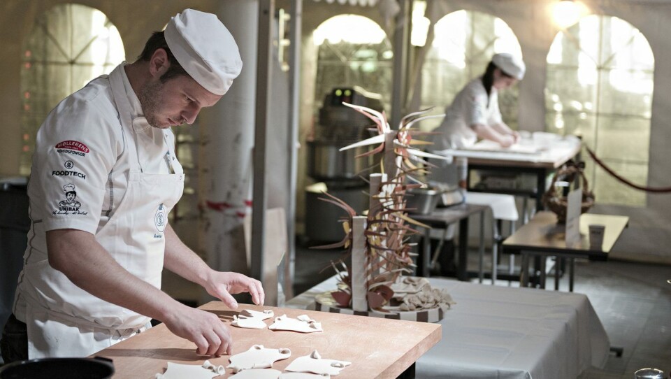 Loic Arquetout fra Søtt+Salt i Bergen konkurrerer om å bli Norgesmester i baking.