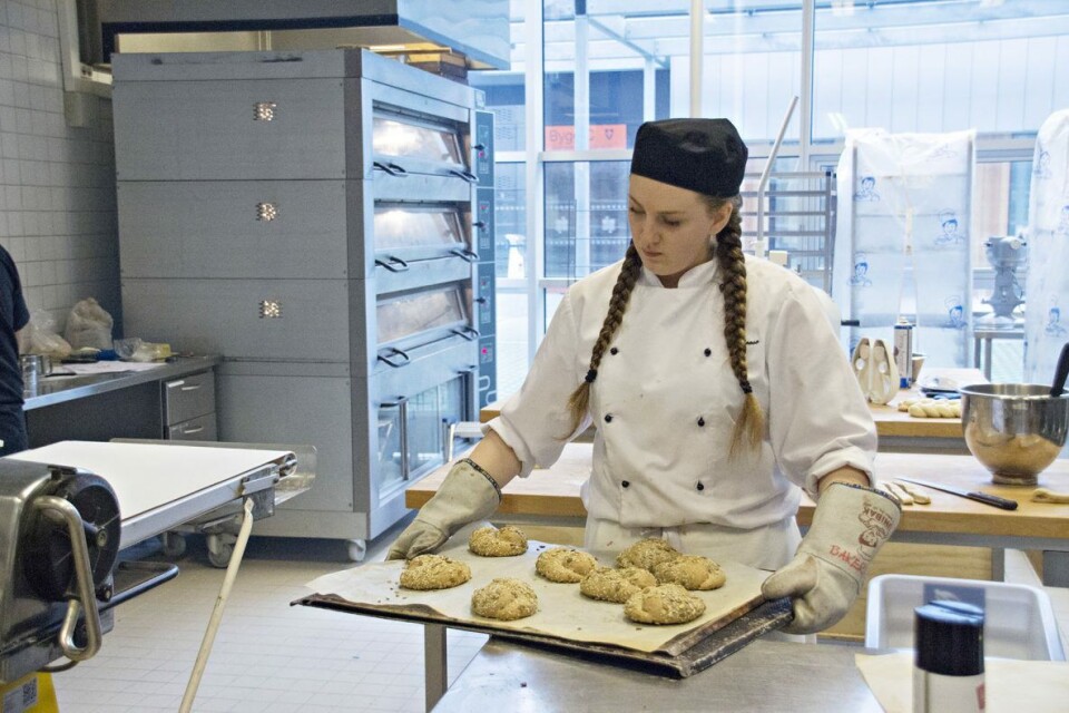 Vinner i bakerklassen ble Caroline Aasen, lærling i W.B. Samson.