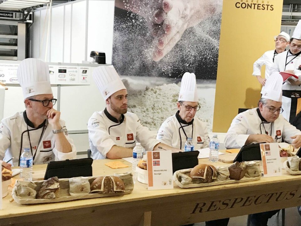 Nikolai Meling fikk sin dommerdebut i konkurransen World of Bread i Nantes, Frankrike Nikolai Meling fikk sin dommerdebut i konkurransen World of Bread i Nantes, Frankrike