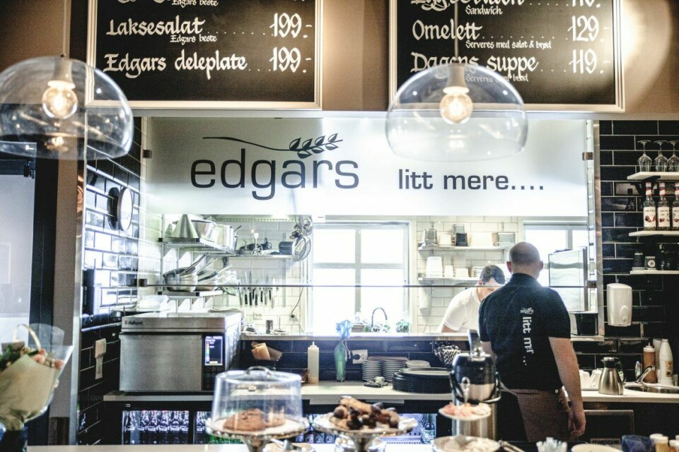 Edgars – litt mere byr på litt mere enn en tradisjonell Edgars Bakeri-filial.