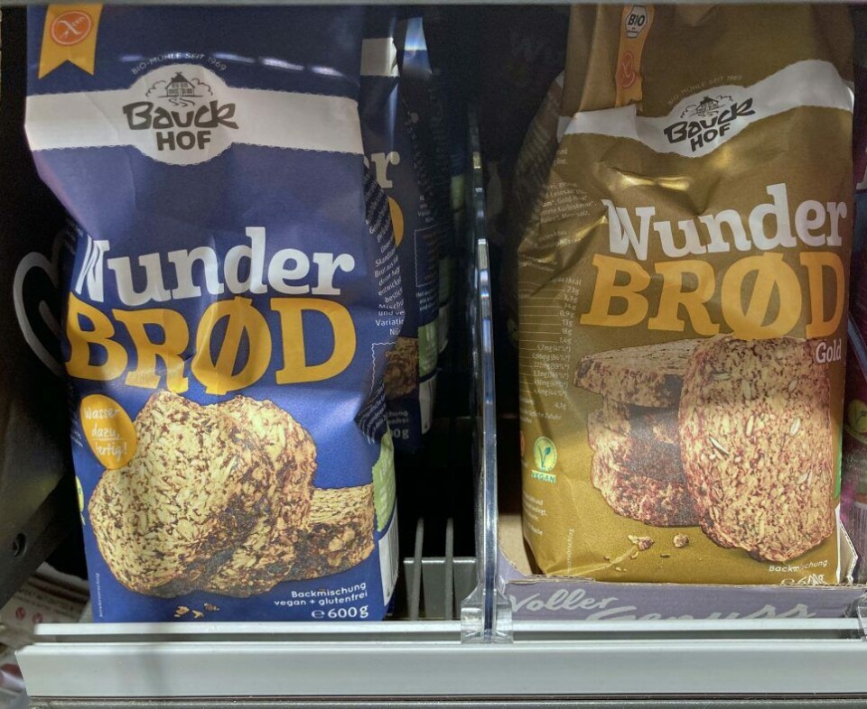 Den norske Ø-en er et symbol på ren og sunn mat på produktene hos Aldi og andre europeiske dagligvarekjeder.