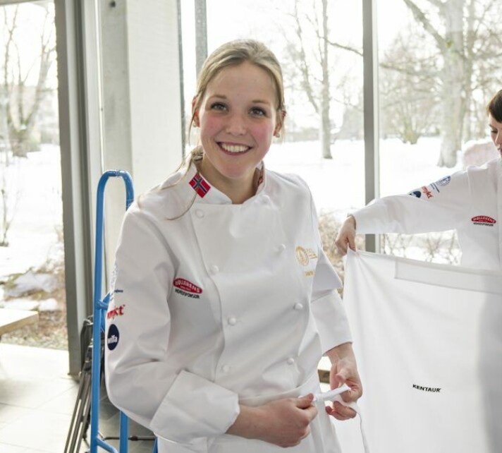 Marte Krystad (t.v.) var i flere år en sentral utøver på Baker- og Konditorlandslaget.