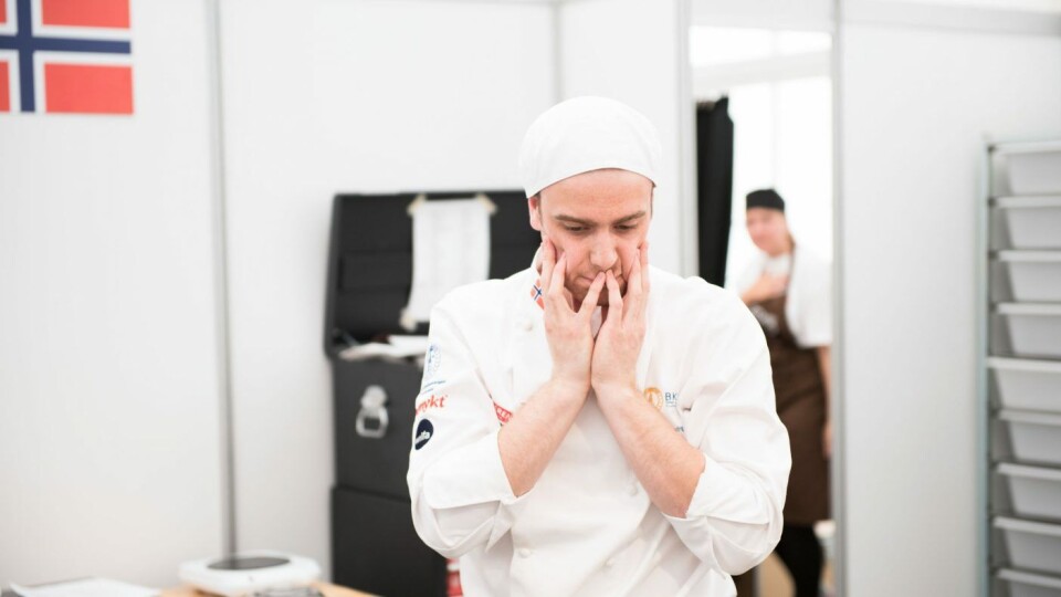 Fortvilelsens øyeblikk nordic-pastery-cup-2016-showpiece-bakerlandslaget