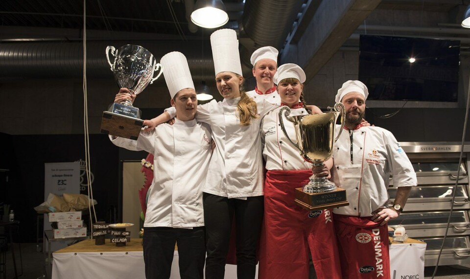 Danmark tok storeslem på hjemmebane og vant både konditor og bakeklassen i Nordic Bakery and Pastry Cup 2018. Danmark tok storeslem på hjemmebane og vant både konditor og bakeklassen i Nordic Bakery and Pastry Cup 2018.