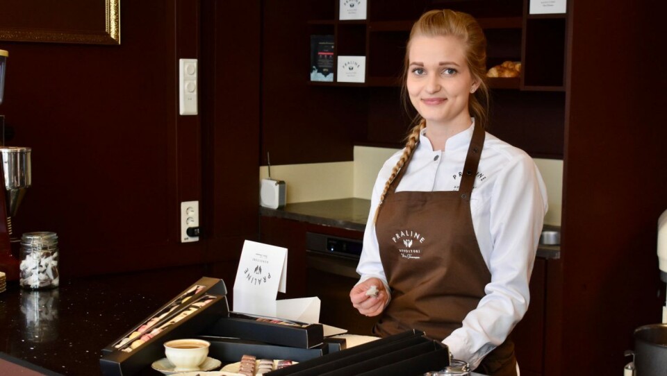 Vibeke Thomassen har startet Praline Konditori i Tønsberg.