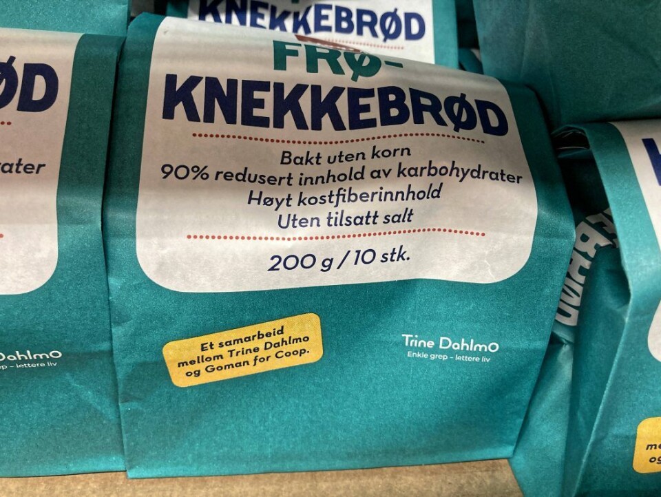 Samarbeidet med Trine Dahlmo har ført til knekkebrød som selger mer enn de andre Goman-knekkebrødene til sammen. Samarbeidet med Trine Dahlmo har ført til knekkebrød som selger mer enn de andre Goman-knekkebrødene til sammen.