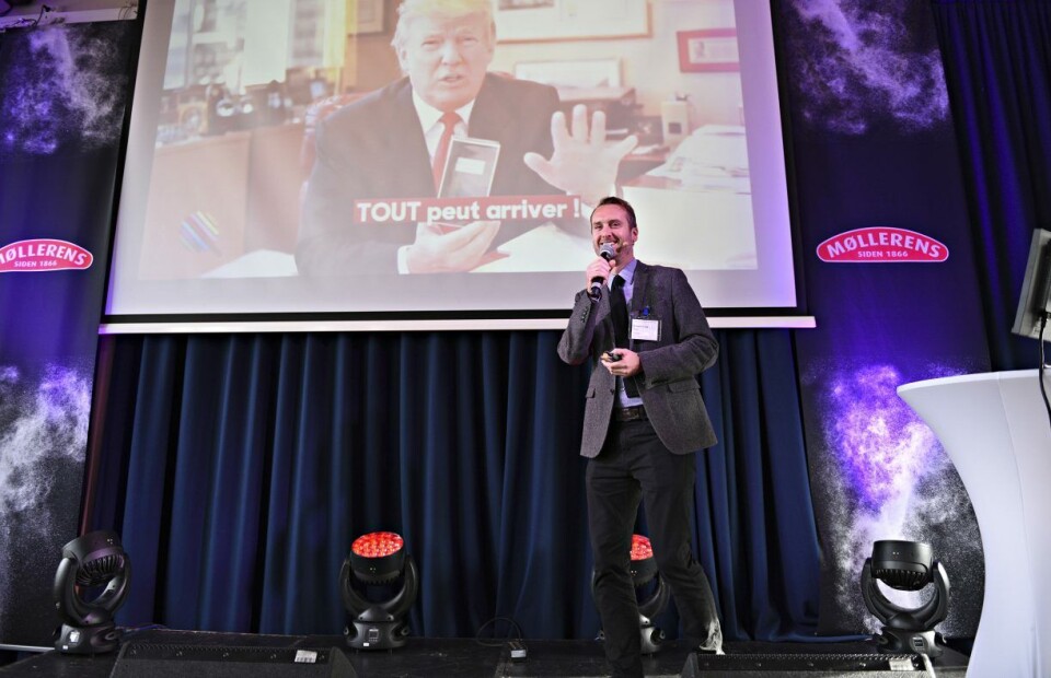 Richard Cope fra Mintel på Møllerens inspirasjonsdag. Richard Cope fra Mintel på Møllerens inspirasjonsdag.