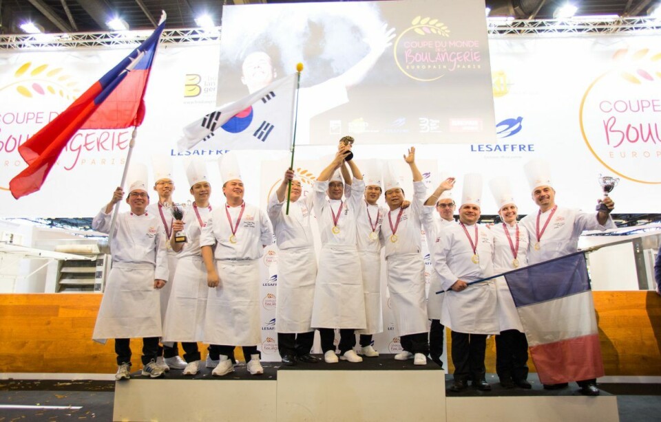 Coupe du Monde de la Boulangerie ble sist arrangert på Europain i 2016, og da var det Sør-Korea som vant. Coupe du Monde de la Boulangerie ble sist arrangert på Europain i 2016, og da var det Sør-Korea som vant.