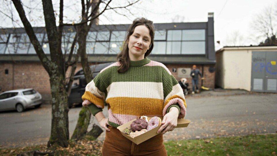Talor Browne utenfor Talormades produksjonslokale i Maridalsveien. Talor Browne utenfor Talormades produksjonslokale i Maridalsveien.