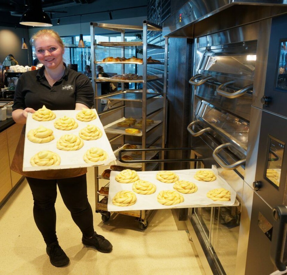 Melissa Egeland og kollegene har hatt solid innrykk av kunder lenge før området er ferdig utbygd.