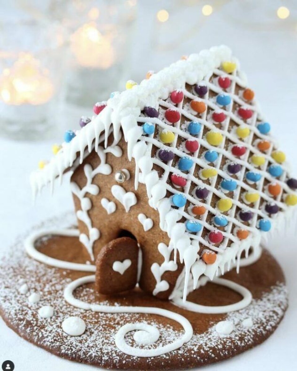 Dette pepperkakehuset laget av konditor Elin Vatnar Nilsen blir å finne på frimerke neste år.