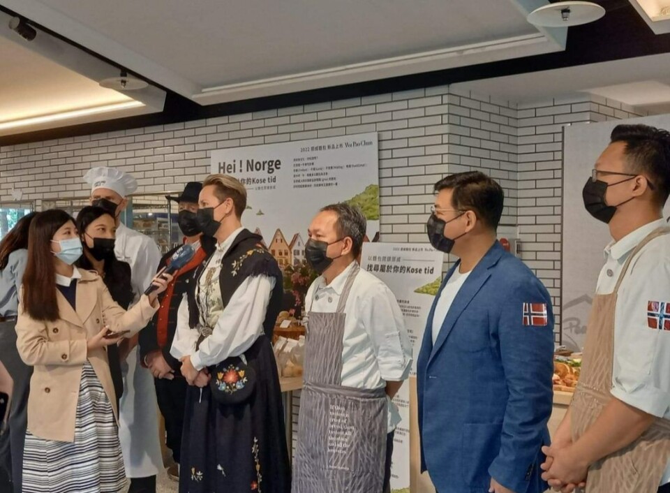 Taiwansk presse viste stor interesse for de norske brødene. Taiwansk presse viste stor interesse for de norske brødene.
