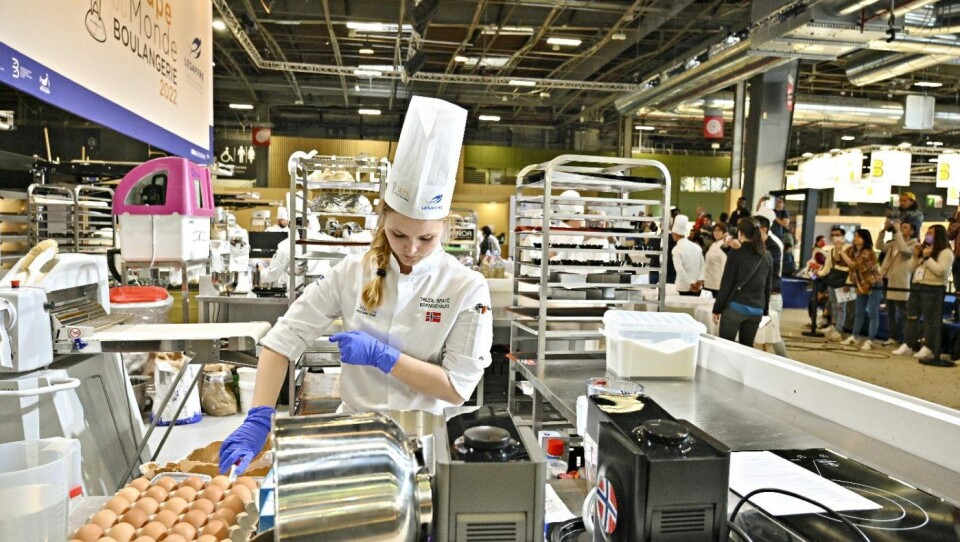 Trude Beate Brendehaug under preppen søndag kveld. Trude Beate Brendehaug under preppen søndag kveld.