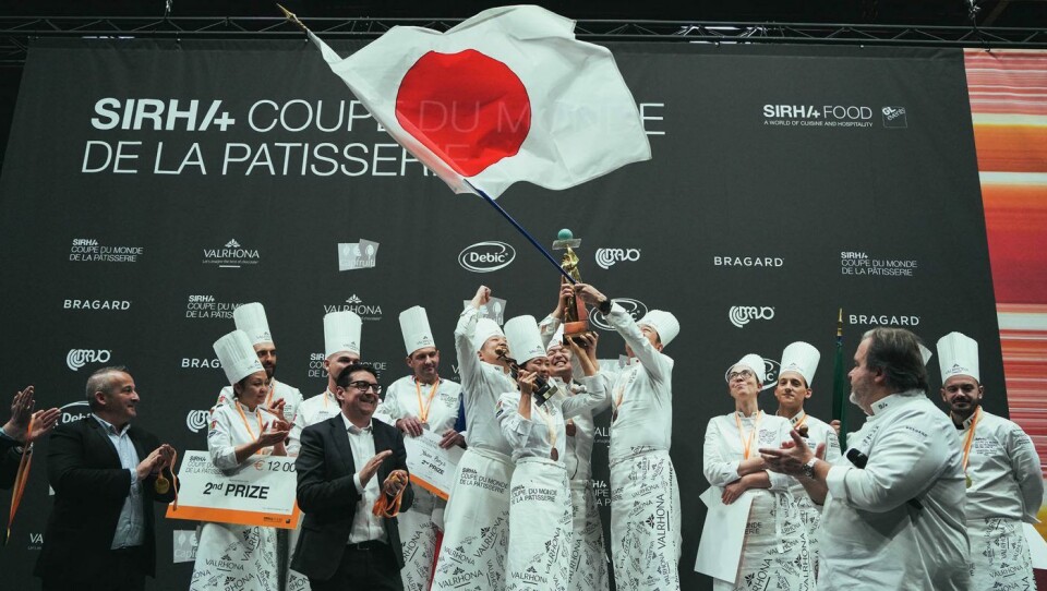 Coupe du Monde de la Pâtisserie 2023: Japan vinner, mens Frankrike og Italia kommer på henholdsvis andre og tredje plass.